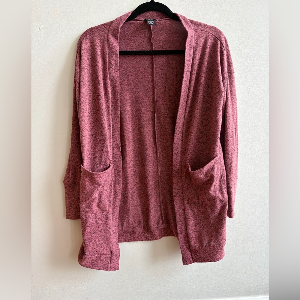 Rue21 Dusty Rose Open-Front Cardigan